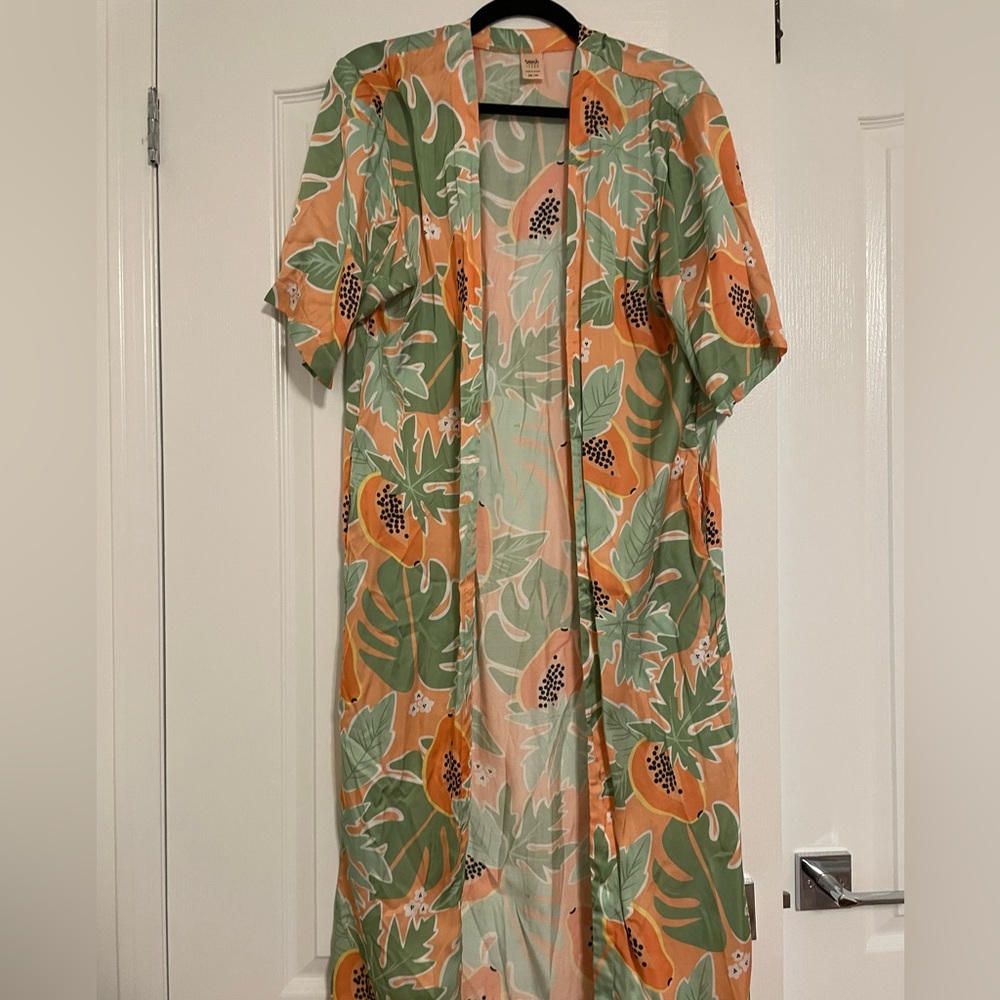 Smash + Tess Birds Papaya duster